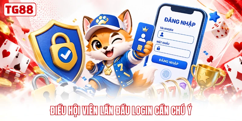 Điều hội viên lần đầu login cần chú ý