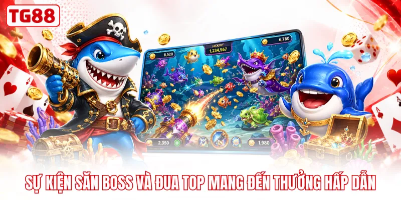 Sự kiện săn boss và đua top mang đến thưởng hấp dẫn